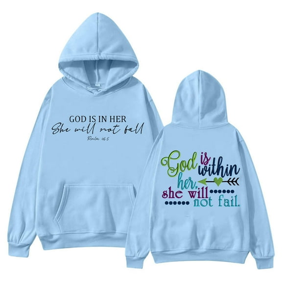 SIYUDAN Womens Hoodie Jesus Loves You Sweatshirt Graphic Hoodie Oversized Women Hoodies Pullover Womens Fall Clothes Trending Fashion