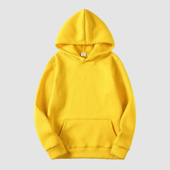 SIYUDAN Womens Hoodie Long Sleeve Hoodie Womens Pullover Soft HoodieYellow Crewneck Fall Sweatshirt Women's Fashion Hoodies & Sweatshirts
