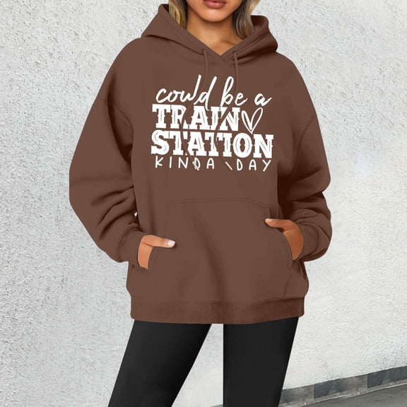 SIYUDAN Womens Hoodie Long Sleeve Pullover Hoodies Soft HoodieGrey Hoodie Fall Hoodies Casual Wear