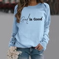 thumbnail image 1 of SIYUDAN Womens Hoodies Jesus Loves You Print Hooded Sweatshirts Letter Print Christian Sweatshirt Oversized Womens Pullover Women's Fall Fashion Women Clothes, 1 of 4