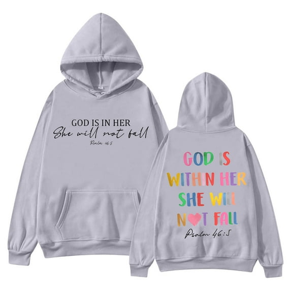 SIYUDAN Womens Hoodies Trust in the Lord Hoodies Oversized Graphic Hoodies For Women Women's Hoodies Pullover Fall Outfit Streetwear