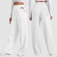 thumbnail image 1 of SIYUDAN Womens Pants Business Casual Pants For Women White Adult Baggy Pants Women Lounge Pants Wide Leg Trousers Womens Fall Pants, 1 of 8