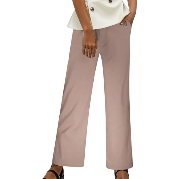 SIYUDAN Womens Pants Casual Pants BrownAdult Pants Women Womens Comfy Pants Wide Leg Pants With Pockets Women Fall Pants