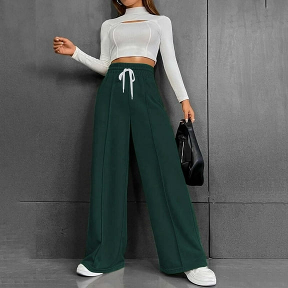 SIYUDAN Womens Pants Casual Pants Women Dark GreenAdult Work Pants Women Comfy Work Pants Women High Waist Pants Women Fall Pants For Women