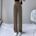 thumbnail image 1 of SIYUDAN Womens Pants Ladies Casual Pants Brown Adult Womens Pants Loose Pants For Women Wide Leg Pants Woman Fall Pants For Women, 1 of 4