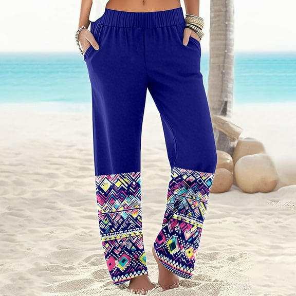 SIYUDAN Womens Pants Pants For Women Casual Dark BlueAdult Trousers For Women Womens Lightweight Pants Wide Legged Pants With Pockets Summer Clothes For Women
