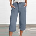 thumbnail image 1 of SIYUDAN Womens Pants Woman Pants Casual Blue Adult Pants Women Womens Comfortable Pants Women High Waisted Pants Fall Pants For Women, 1 of 4