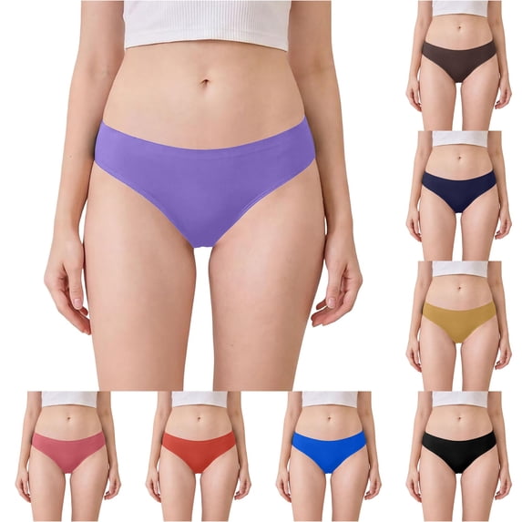 SIYUDAN Womens Panties Leakproof Menstrual Underwear Seamless Bikini Soft Ribbed, Size XXS