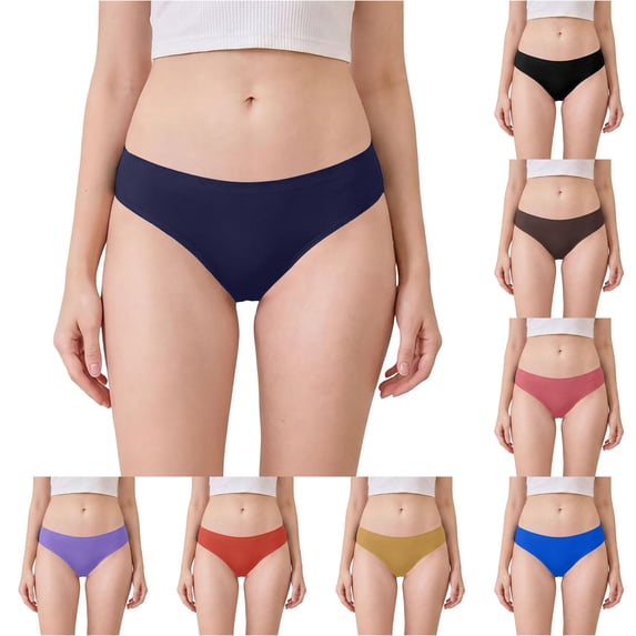 SIYUDAN Womens Panties Leakproof Menstrual Underwear Seamless Bikini Soft Ribbed, Size XXXL