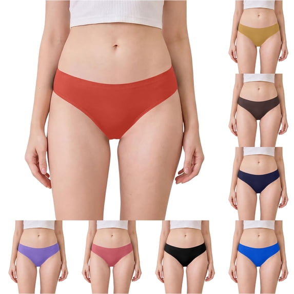 SIYUDAN Womens Panties Leakproof Menstrual Underwear Seamless Bikini Soft Ribbed, Size XXXXL