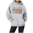 thumbnail image 1 of SIYUDAN Womens Sweatshirt Hoodies Jesus Hoodies Graphic Letter Print Sweatshirt Oversized Pullover Hoodies For Women Fall Essentials Womens Clothes Trendy, 1 of 3