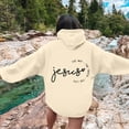 thumbnail image 1 of SIYUDAN Womens Sweatshirt Hoodies Jesus Loves You Print Hooded Sweatshirts Oversized Graphic Hoodies For Women Pullover Hoodies Women's Fall Fashion Women's Clothes, 1 of 3
