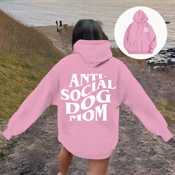 SIYUDAN Women's Sweatshirts Hoodies Long Sleeve Hoodie for Women Pullover Oversized Hoodies for WomenBrown Plain Sweatshirt Women's Fall Fashion Casual Clothes