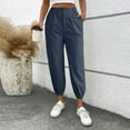 thumbnail image 1 of SIYUDAN Womens Trousers Casual Womens Pants NavyAdult Yoga Pants Womens Comfortable Pants Wide Leg Trousers Women With Pockets Women Fall Pants, 1 of 5