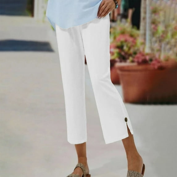 SIYUDAN Womens Trousers Women Pants Casual White Adult Trousers For Women Loose Womens Pants High Waisted Trousers Fall Pants For Women 2025