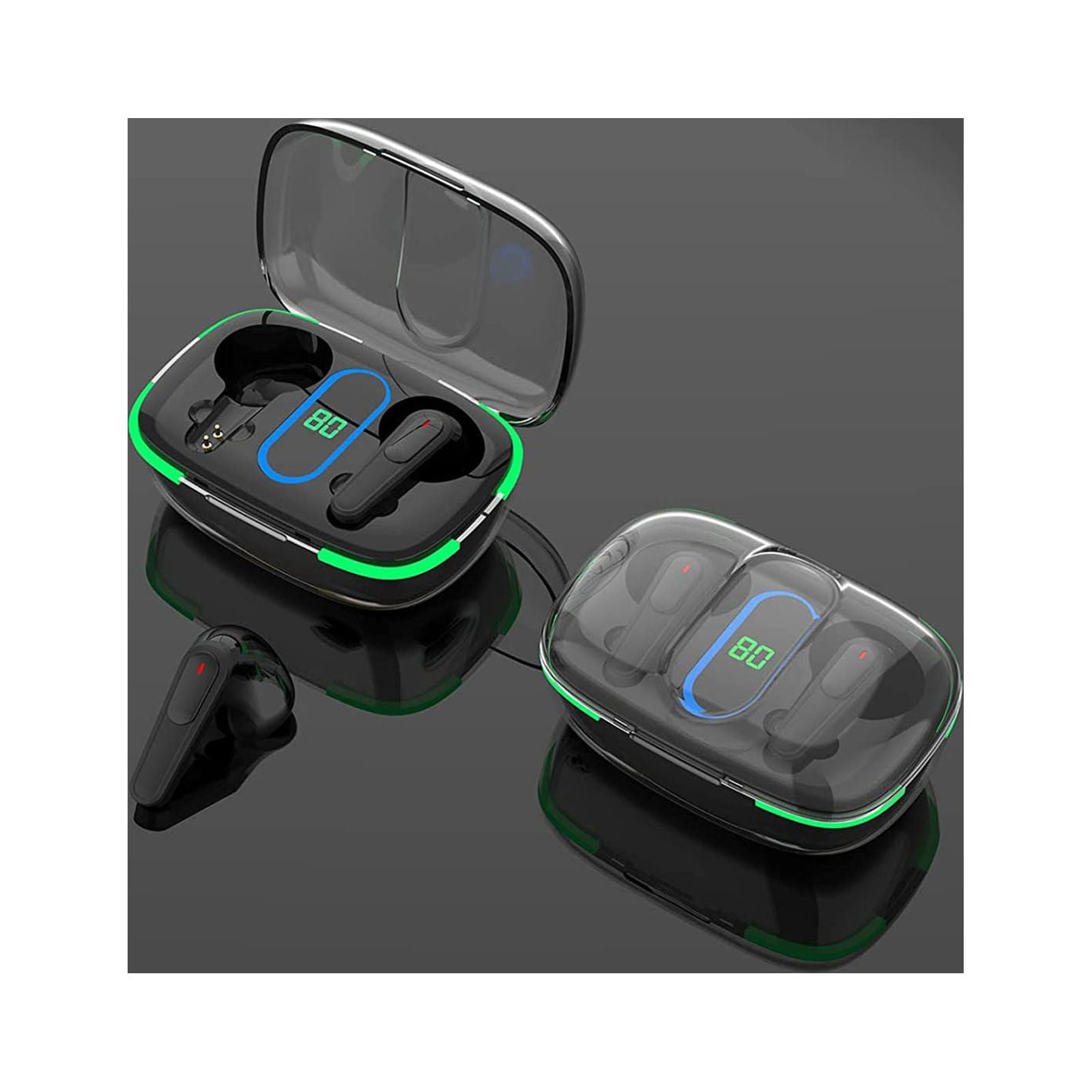 SIfdSeng Airport Pro Max Wireless Bluetooth Headphones in Ear Stereo Earbuds Led Digital Charging Case Noise Cancelling Bass Bluetooth Headphones for Ios Android Walmart