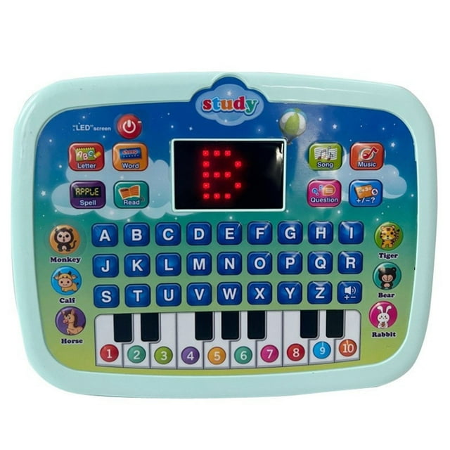 SIfdSeng Fire 8 Kids Tablet Led Screen Lighting Tablet Educational Toys for Children Learning Toys Children's English Early Education Machine Intelligent Toy Tablet Audio Point Reading Machine