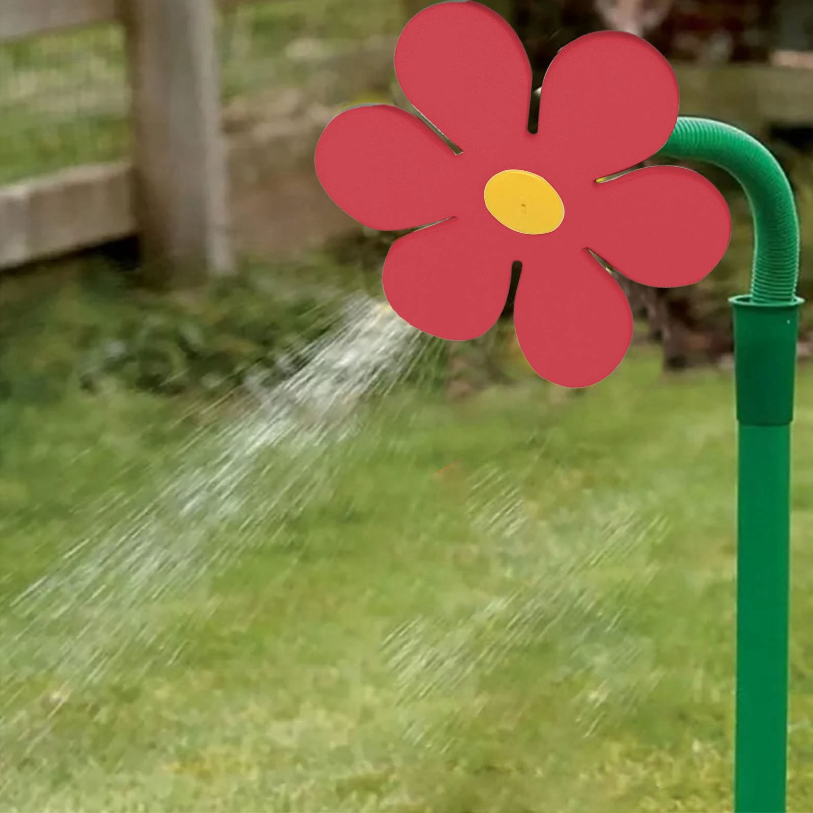SIfdSeng Flexible Garden Hose Daisy Flower Sprinkler Convenient Floor