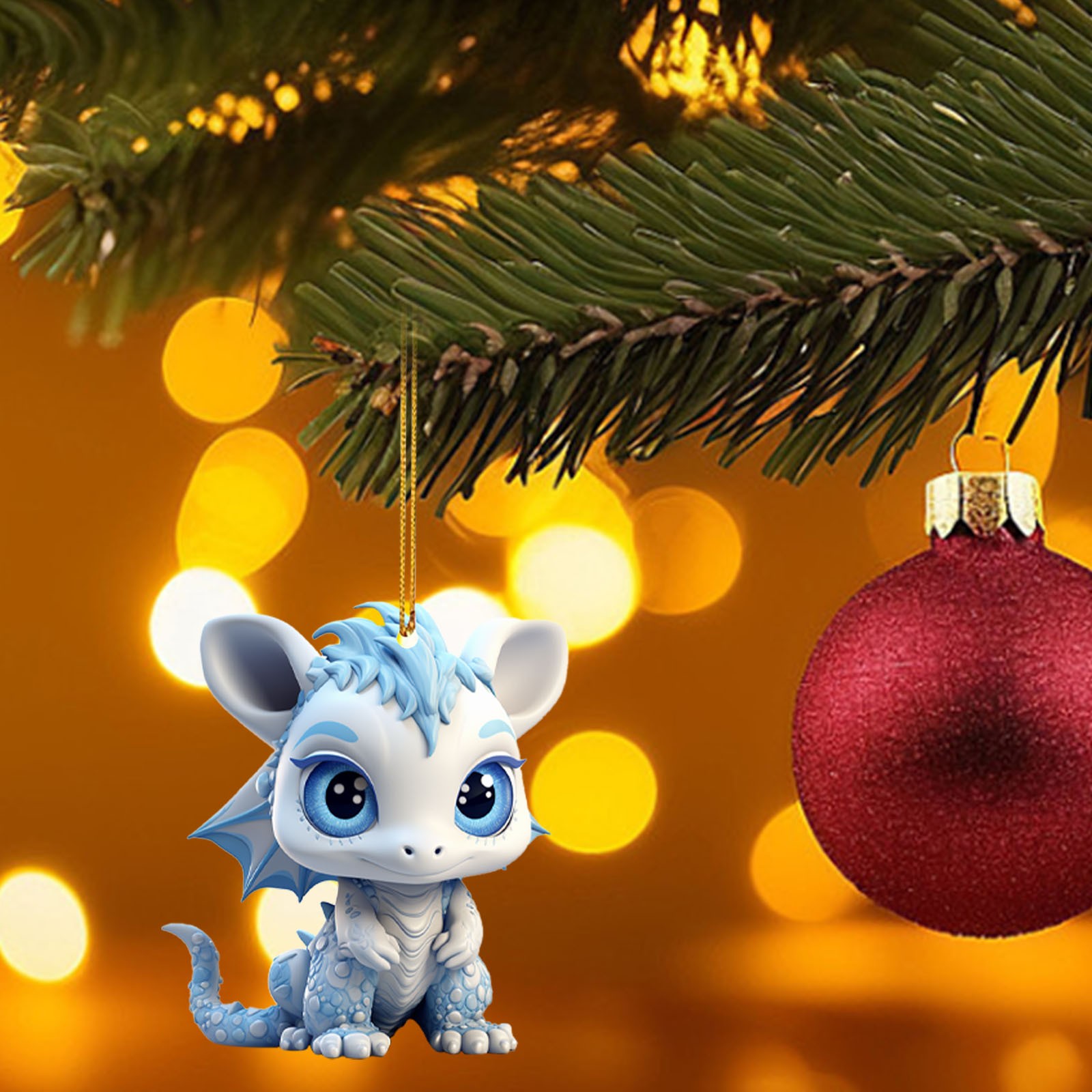 SIfdSeng Hanging Decorations Outside Cute Baby Dragon Egg Decorative