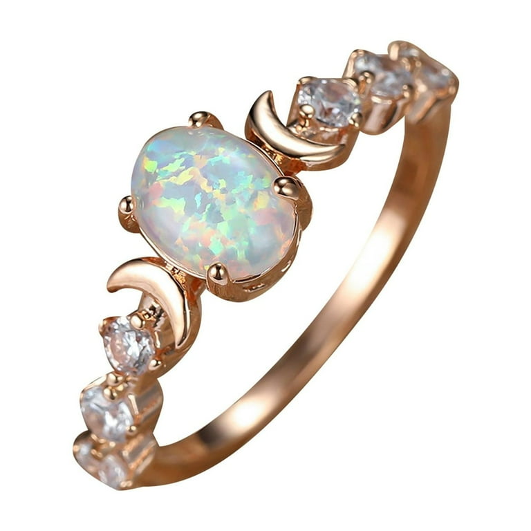 Sterling Silver Light Pink Opal and CZ Halo Ring Sterling Silver Light Pink Opal and CZ Halo Ring