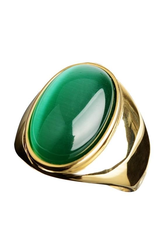 Pearl Ring Stretch Stainless Steel Artificial Cat Eye Stone Ring Titanium Steel Ring Womens Rings Sterling Silver Opal Rose Gold Rings for Women Cushion