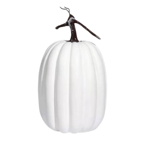 SIguan,1 PCS Artificial Pumpkins Foam Pumpkins for Decorating Pumpkin Fall Decor for Autumn Thanksgiving Halloween Table Centerpiece White1 5.9*8.66''