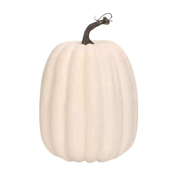 SIguan, Pumpkins for Halloween Decorationsâlarge Artificial Foam Pumpkins for Fall Decor,Centerpieces White 5.9*8.66'