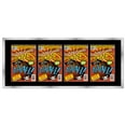 thumbnail image 1 of SIlver Comic Book Frame with Black Mat - 4 Openings to Display 4 7.125"x10.5" Silver Age Comic, 1 of 7