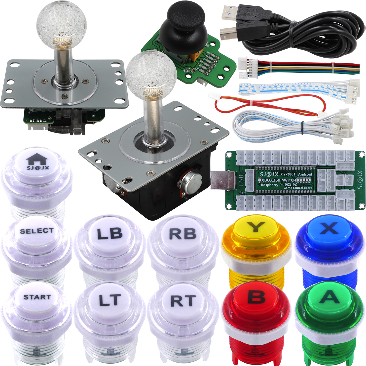 SJ JX Arcade Controller 3D Gamepad Analog Stick Sensor Joystick