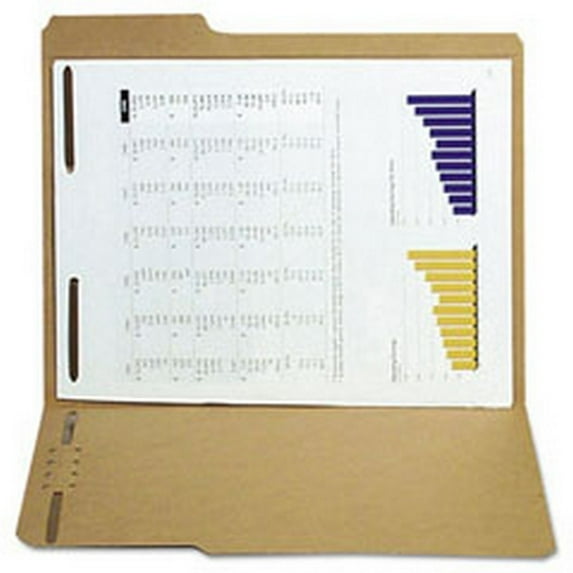 SJ Paper 1/3 Tab Cut Letter Recycled Fastener Folder