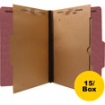 thumbnail image 1 of SJ Paper Pocket Dividers Classification Folders, Red, 15 / Box (Quantity), 1 of 2
