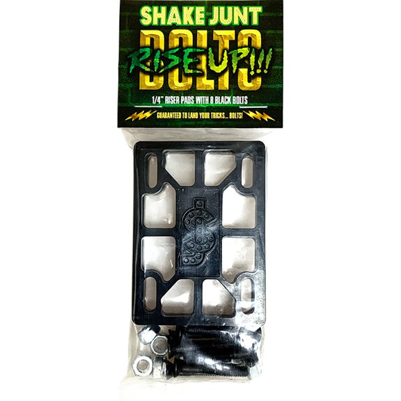 SJ Rise Up 1/4" Riser Pads & Bolts Combo Set Black