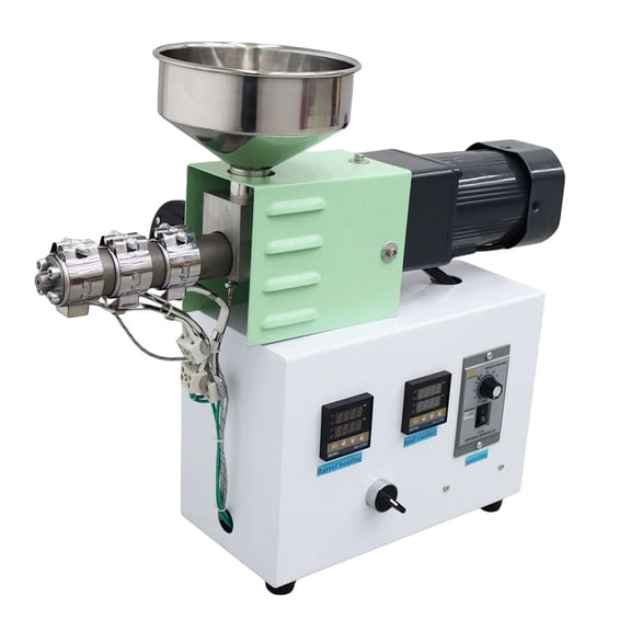 SJ15 3D Printing Plastic Extruder Single Screw Extruder for PEEK PCL ABS PLA PETG TPU TPE Adjustable Temperature and Speed 110V