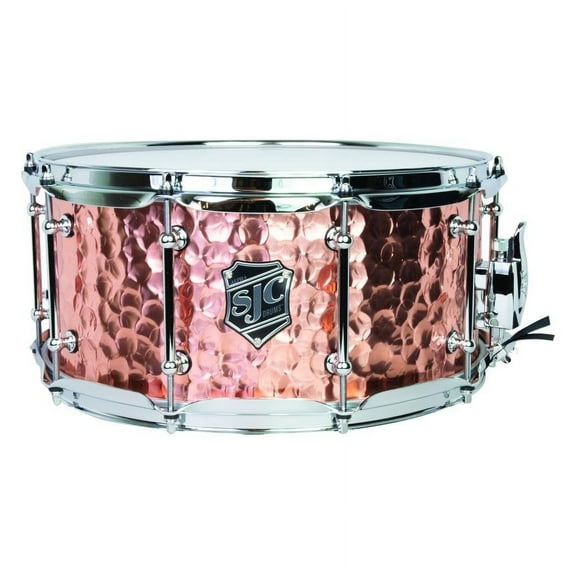 SJC Drums Alpha Copper Snare 6.5"x14" - Hammered Copper Shell