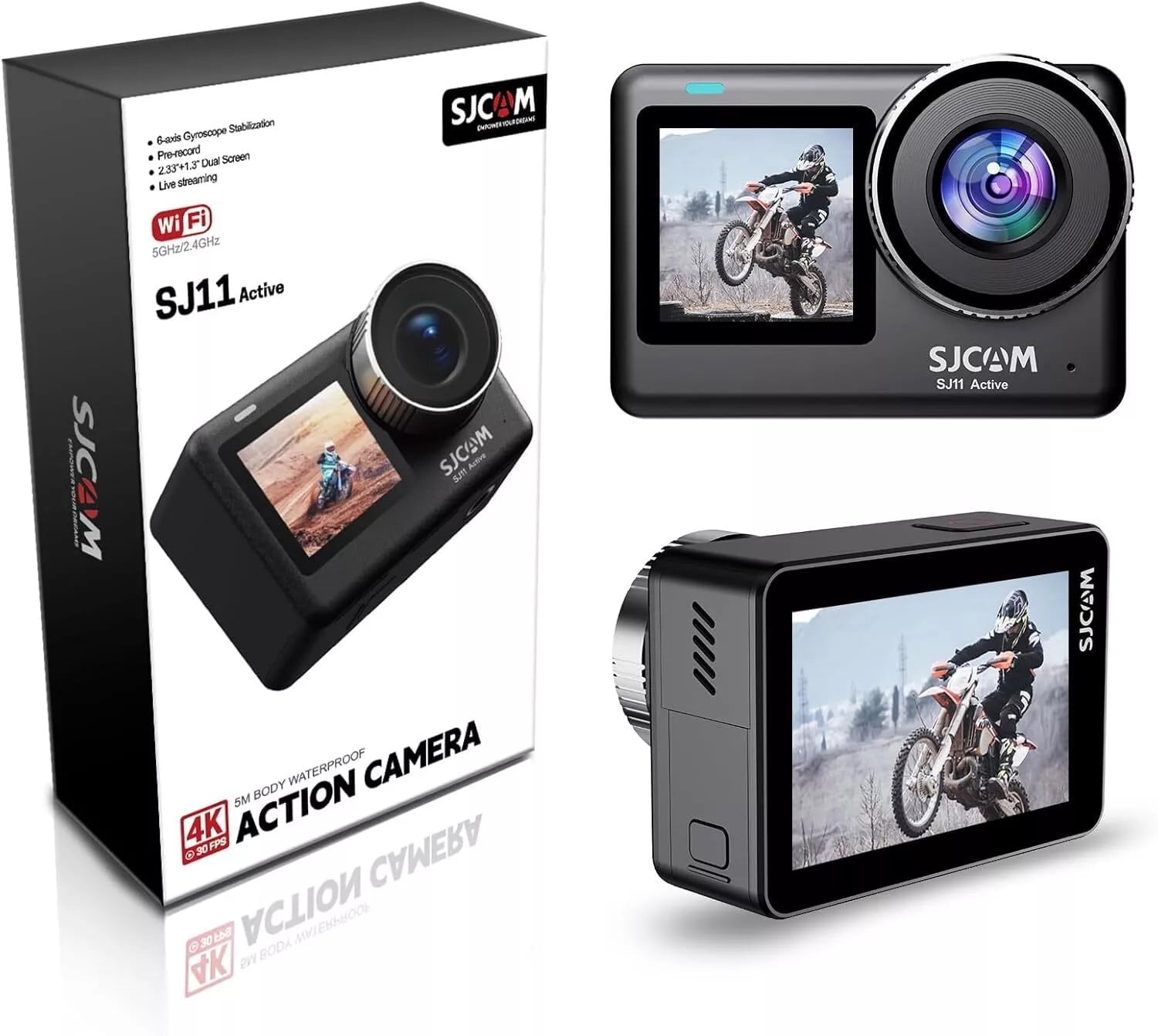 ビデオカメラ SJCAM SJCAM C300 4K Action Camera with 6-Axis Stabilization, 30M