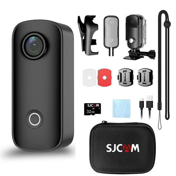 SJCAM C100+ Action Camera 32GB HD 4K Wifi Sports Waterproof Mini Thumb Camcorder