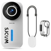SJCAM C110+ 4K Action Camera with 6-Axis EIS, 170  Wide Angle, Magnetic Mount, Waterproof 30M, Body Camera for Vlogging, Helmet/Chest Mount Kit, Built-in Mic & WiFi, 20MP Photos Professional