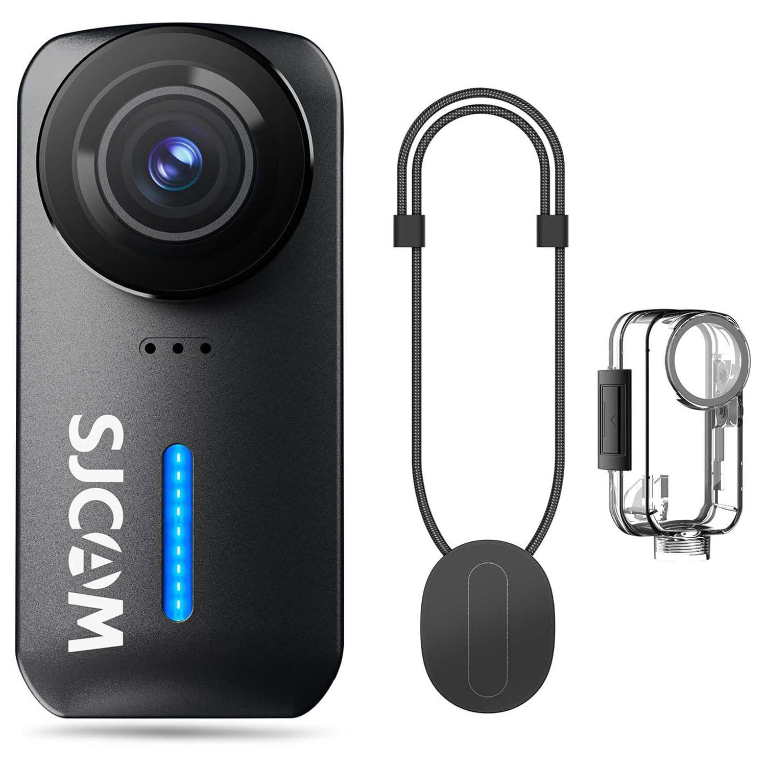 SJCAM C110 4K Ultra HD Action Camera, EIS Stabilization, Waterproof 30M, 125? Wide Angle, Body Camera with Helmet/Chest Mount, Built-in WiFi & Microphone, 15MP Photo, Vlogging Camera(Entry-Level)
