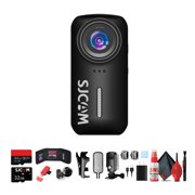 SJCAM C110 Plus Action Camera with 4K Video, Gyro Stabilization, and Audio Recording, Bundle Including 64GB Micro SD Card, Card Reader, Card Wallet, and USB C Adapter