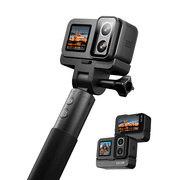 SJCAM SJ20 SUPERNIGHT 4K Dual Lens Action Camera, 6-Axis Gyro Stabilization, F1.3/F2.0 Aperture, 154  FOV, 8H Power Selfie Stick, Low Light HDR, 8X Zoom, Waterproof 30M for Motorcycling/Travel