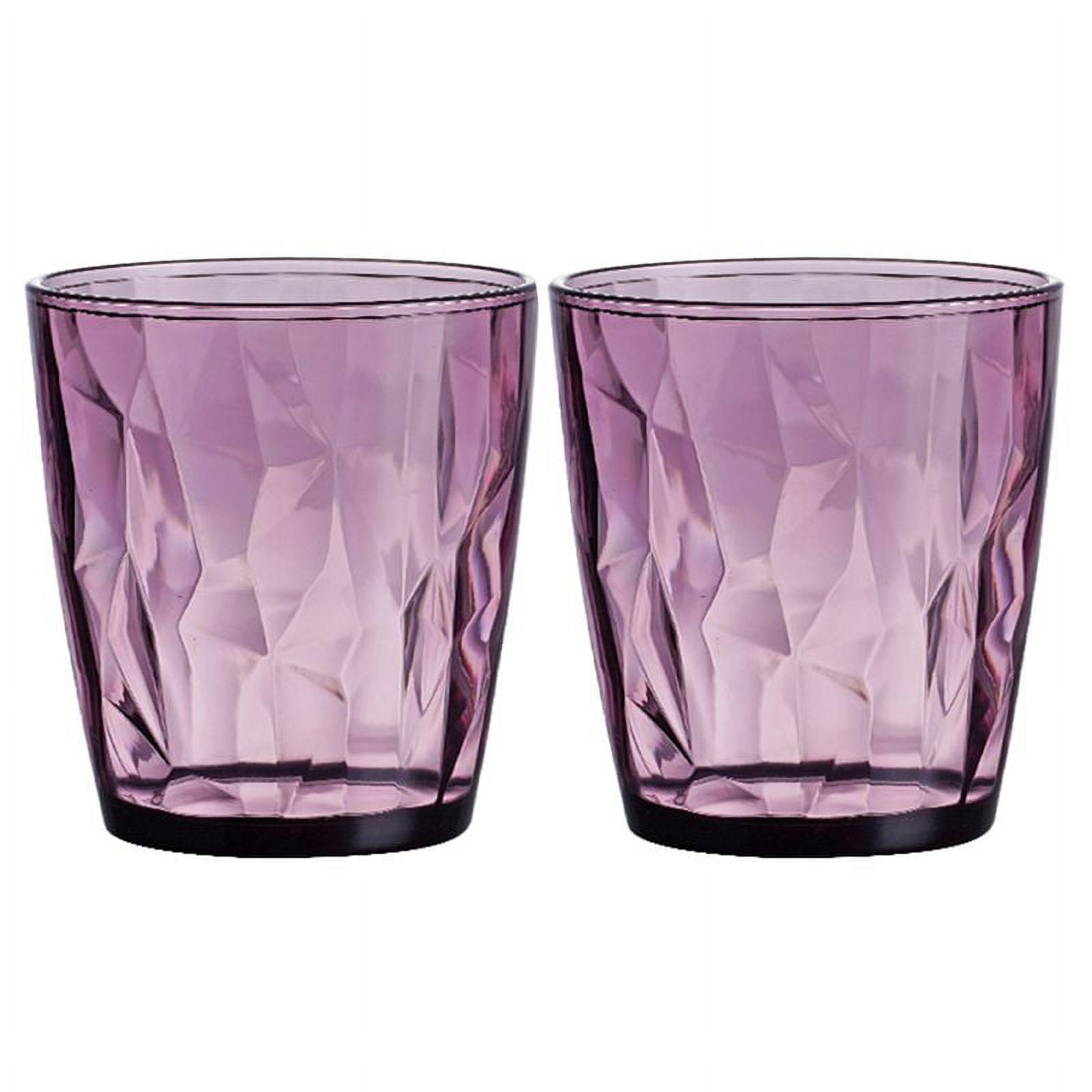 Water Glasses Glass Cup 6 Pieces of 10oz Lead-free Glass Water  Cups Craft Romantic Water Cup Glassware Glass Set for Juice Beverages Beer Glass  Cups (Color : Purple): Mixed Drinkware