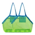 thumbnail image 1 of SJENERT Mesh Beach Bag,2 Pack Large Beach Toy Bag Kids Sand Toys Storage Bag Sea Shell Bag Beach Toys Tote Bag Beach Pool Gear(Green), 1 of 8