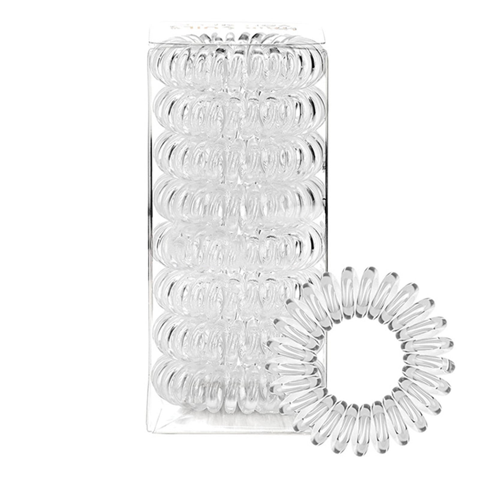 SJENERT Spiral Hair Ties, Coil Hair Ties, Phone Cord Hair Ties