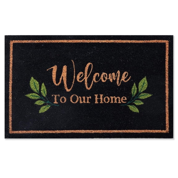 First Concept Home 18 in. W X 30 in. L Multi-Color Coir Door Mat
