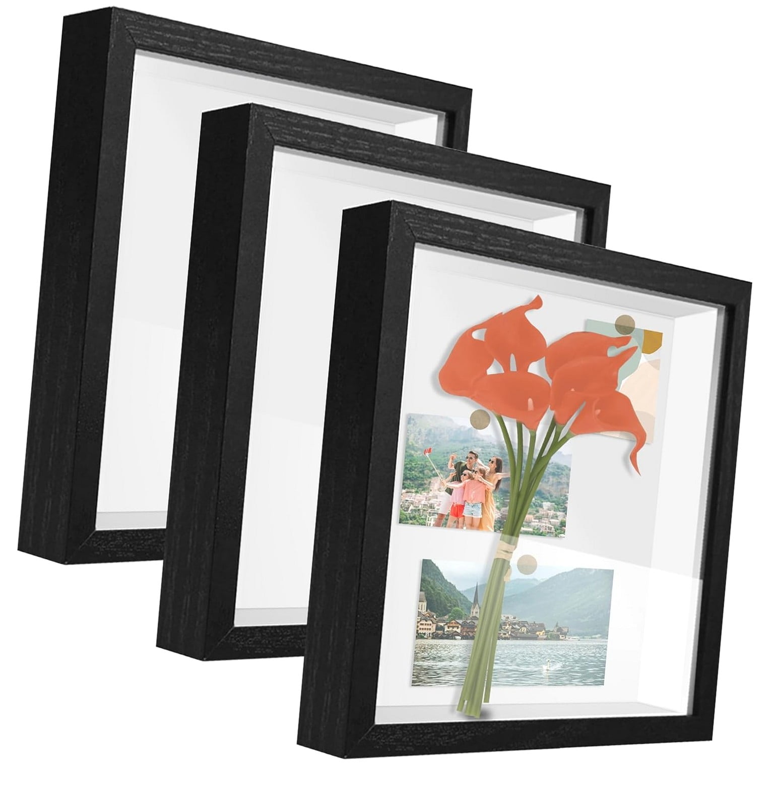 SJJ Shadow Box Frame 3D Picture Frame Acrylic Shadow Boxes Display Case ...