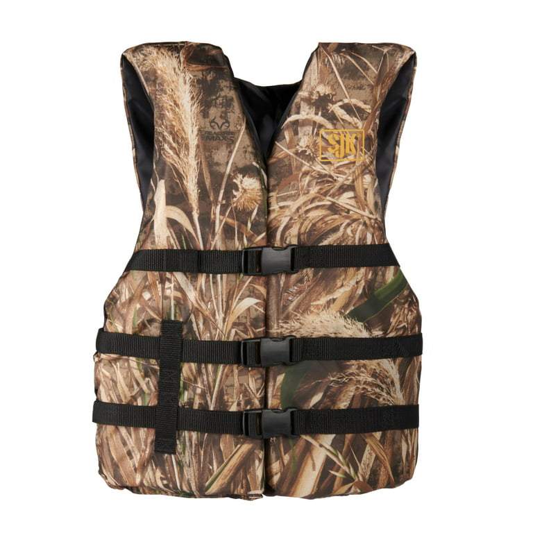 SJK Camouflage Vest, Universal Max-5 Adult Realtree® Camouflage Life 2X/3X