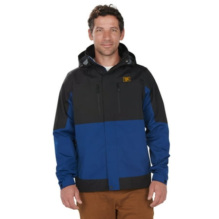 SJK Storm Guide Mens XL Black/Estate Blue Rain Jacket
