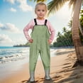 thumbnail image 1 of SJLDQY Boy Jumpsuit Kids Girls Chest Youth Fishing with Pocket for Children Water Proof & Fishing Waders with Boots Romper Green 12-13 Years, 1 of 7