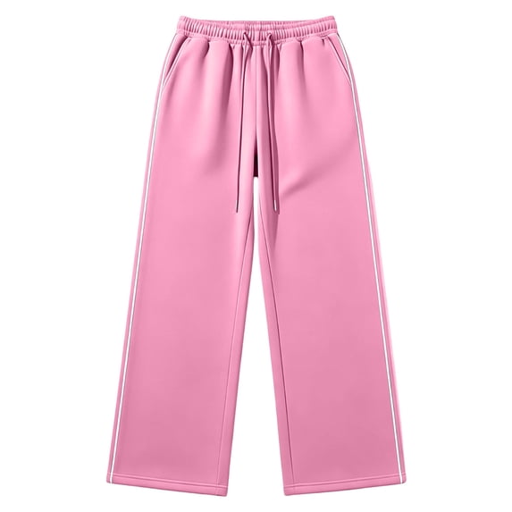 JFTTX Boys' Baggy Sweatpants Open Bottom Straight Leg Sweatpants for Boys Elastic Waist Drawstring Casual Sweat Pants with Pockets