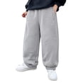 thumbnail image 1 of JFTTX Boys Baggy Sweatpants Straight Leg Joggers for Boys Casual Elastic Waist Fall Winter Sweat Pants with Pockets Size 6M-12Y, 1 of 5